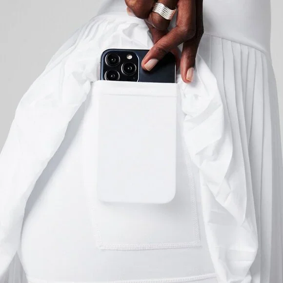 Hot Shot Skort Dress XL Mini Pleated Classic White Tennis Racerback Women's - Picture 2 of 11